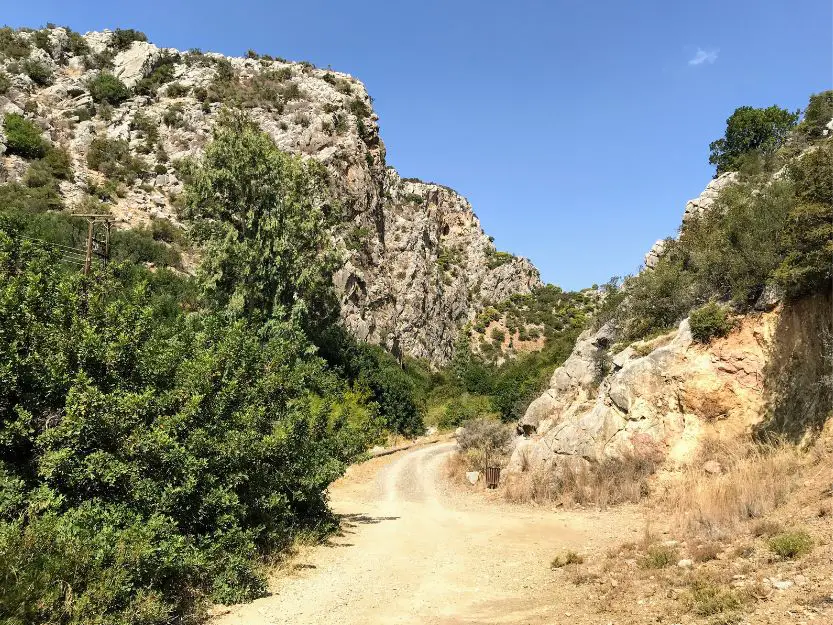 Katafiki Gorge near Erminoi in Greece.
