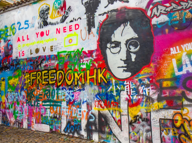 Lennon Wall Prague