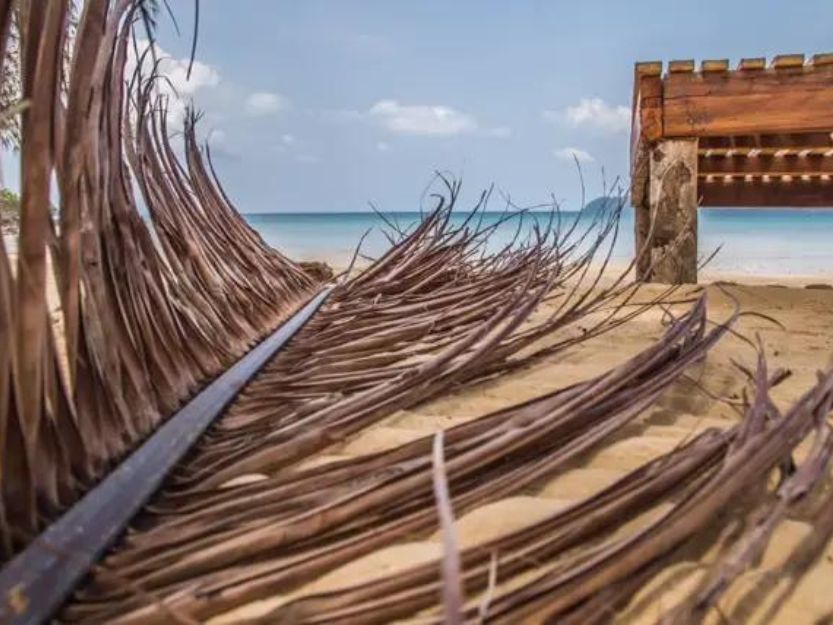 Lonely Beach on Koh Rong Island in Cambodia