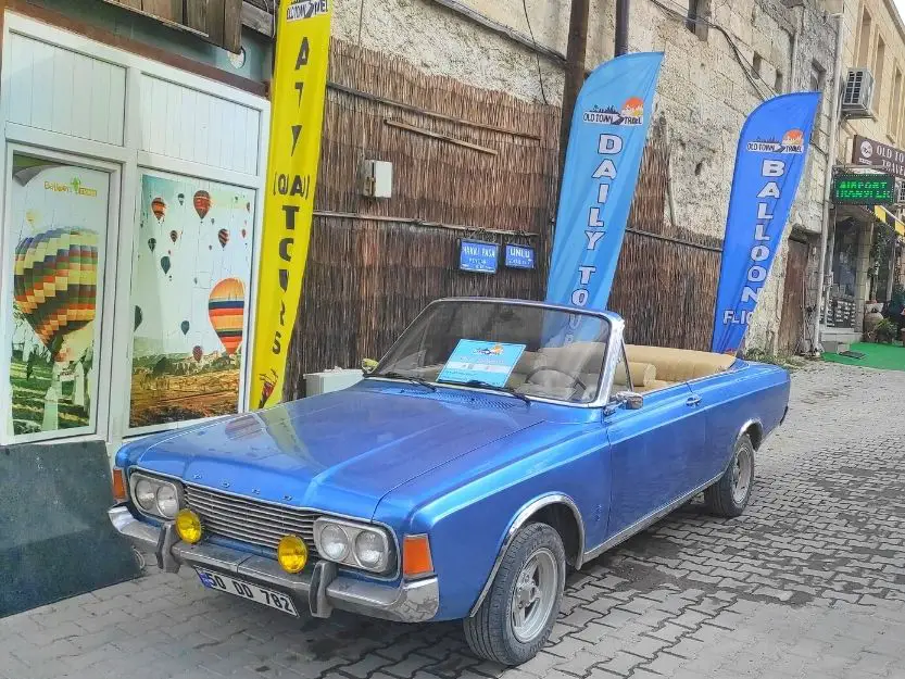 Old Car Rental Cappadocia - blue Ford