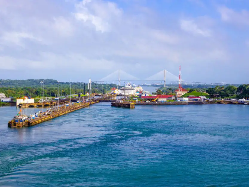Panama Canal Cruise - view from a cruise ship.