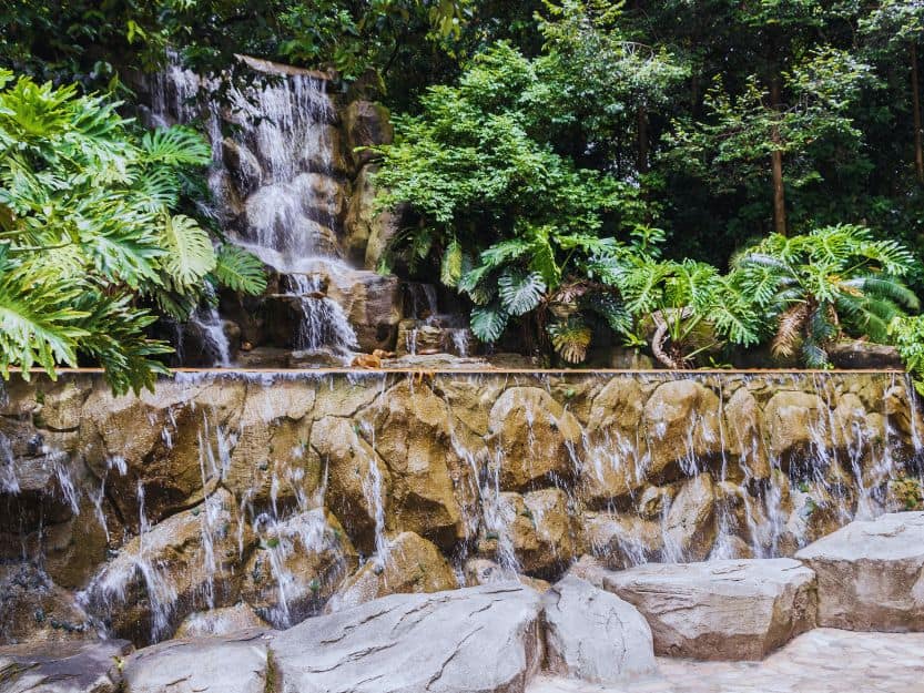 Perdana Botanical Gardens Waterfall in Perdana Botanical Gardens in Kuala Lumpur