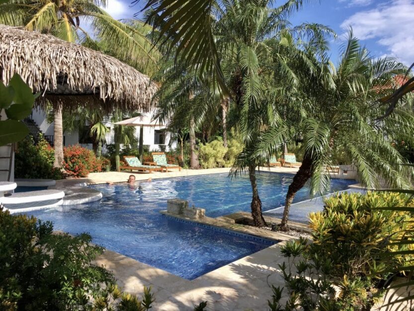 Pool at Drift Away Eco Lodge in Costa Rica