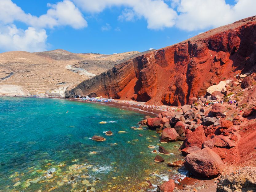 Red beach on Santorini