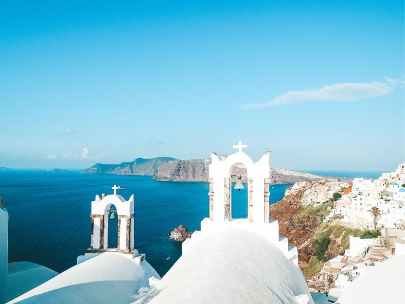 Santorini, a Cyclades Island in Greece