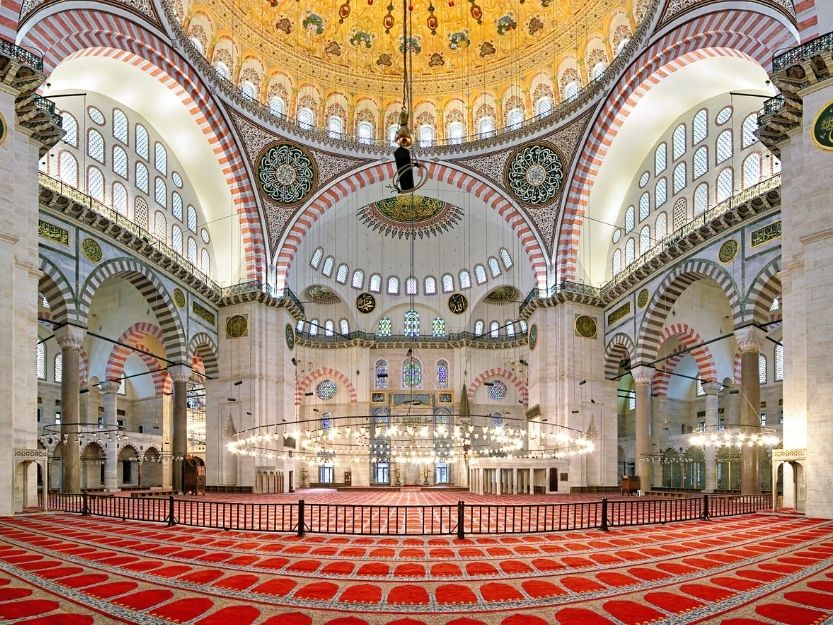 Suleymaniye Mosque Interior, Istanbul