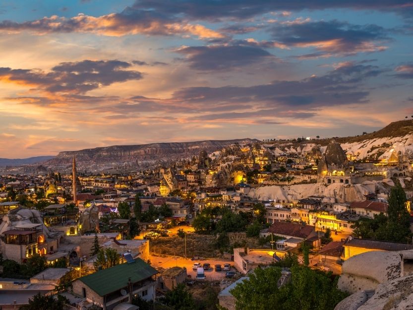 Sunset over Goreme from Sunset Point - Lovers Hill