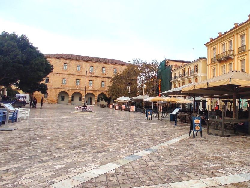 Syntagma Square in Nafplio Greece