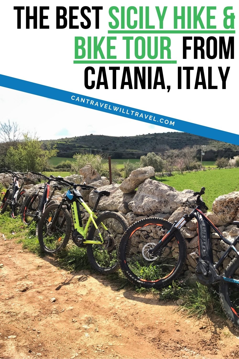 The Best Sicily Hike and Bike Tour From Catania, Italy Pin1