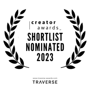Traverse Creator Awarrds Shortlist Nominated 2023 badge.