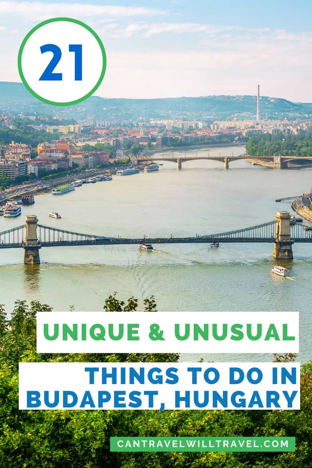21 Unique and Unusual Things to Do in Budapest in Hungary Pin