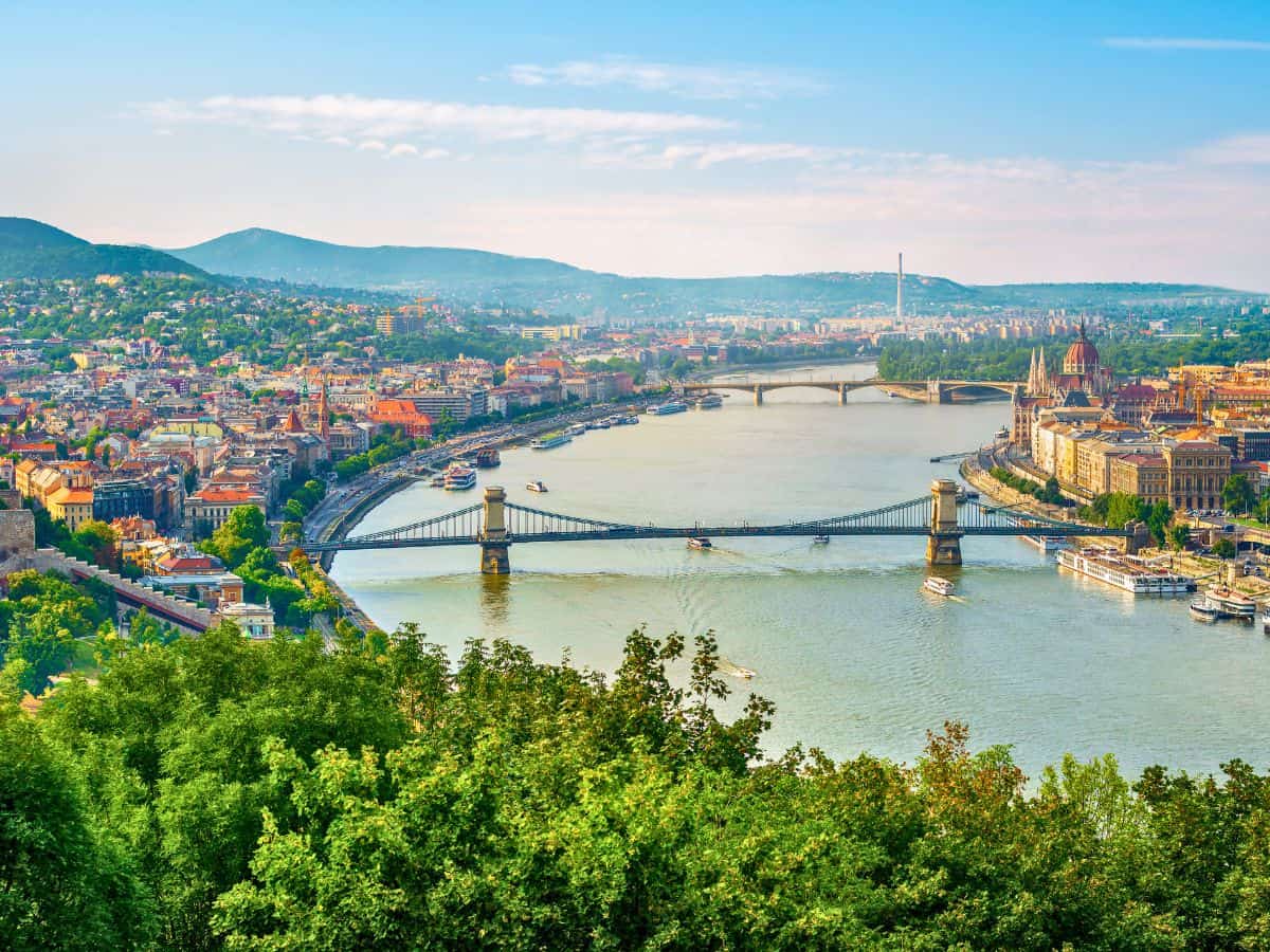 Unusual things to do in Budpest, view from Gellert Hill