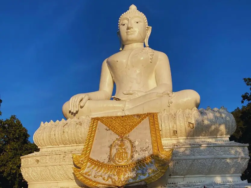 The huge gold Wat Phra That Mae Yen, Pai's Big Buddha